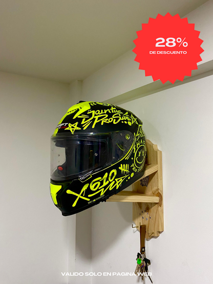 Soporte para casco de moto