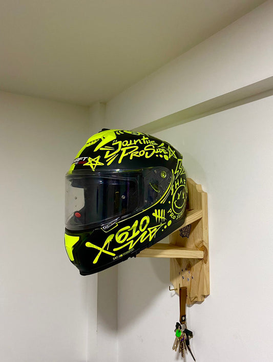 Soporte para casco de moto