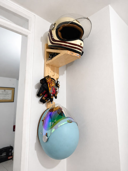 Soporte para casco de moto